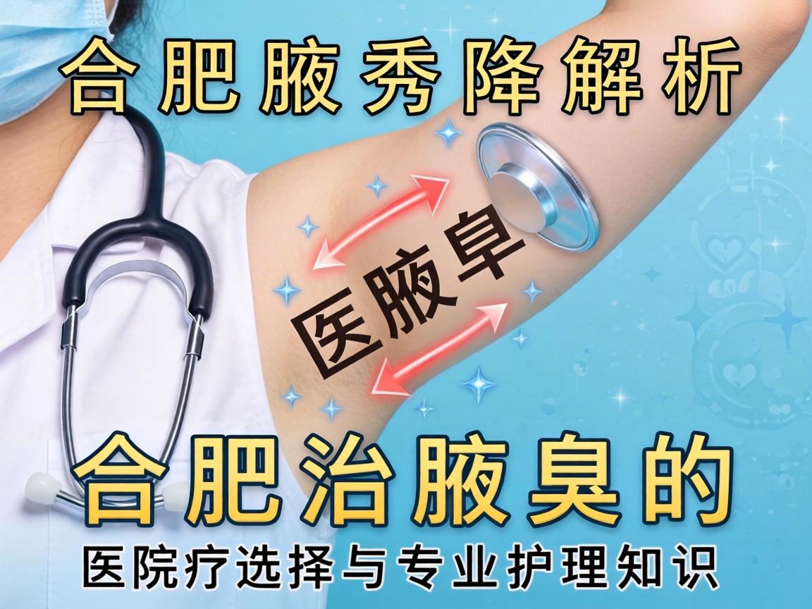 合肥腋秀解析，合肥治腋臭的医院选择与专业护理知识