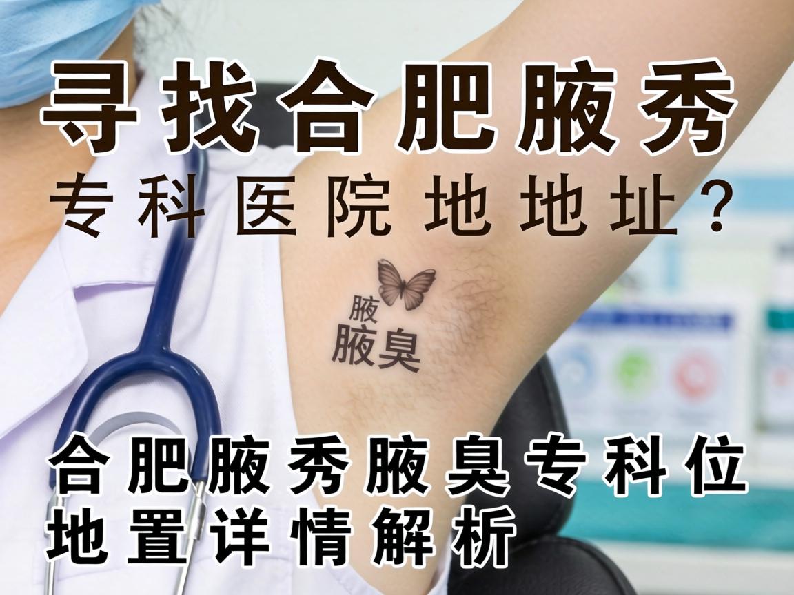寻找合肥腋秀腋臭专科医院地址？合肥腋秀腋臭专科位置详情解析