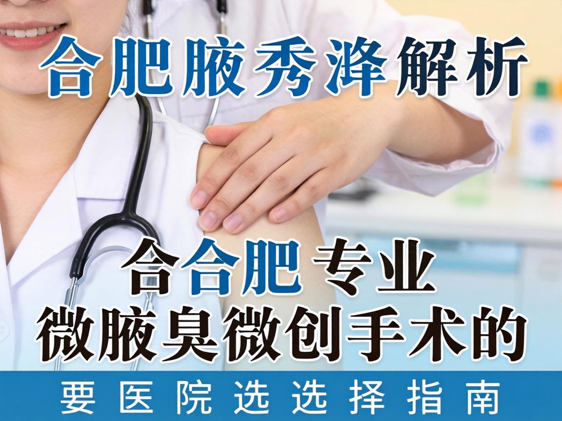 合肥腋秀解析，合肥专业做腋臭微创手术的医院选择指南