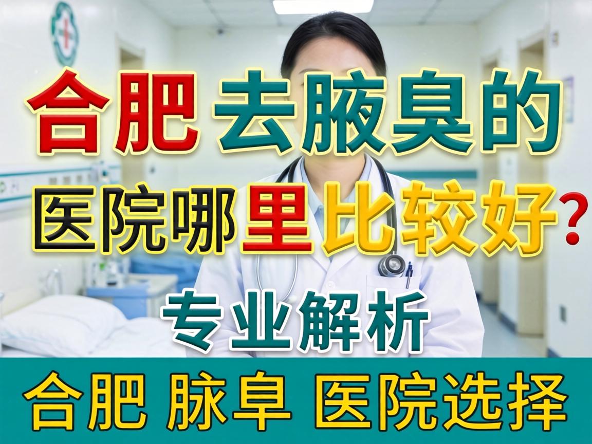 合肥去腋臭的医院哪里比较好？专业解析合肥腋臭医院选择