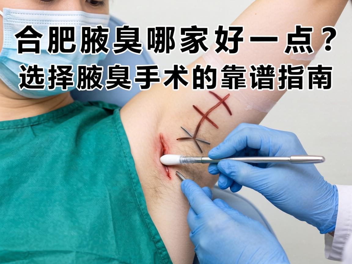 合肥腋臭手术哪家好一点？选择腋臭手术的靠谱指南