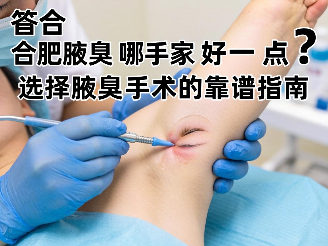 合肥腋臭手术哪家好一点？选择腋臭手术的靠谱指南