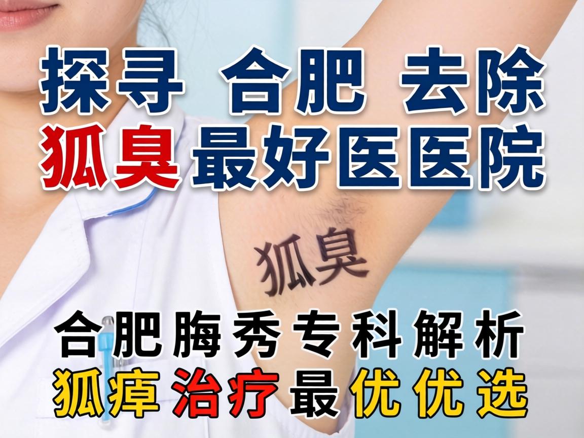 探寻合肥去除狐臭最好医院，合肥腋秀专科解析狐臭治疗最优选