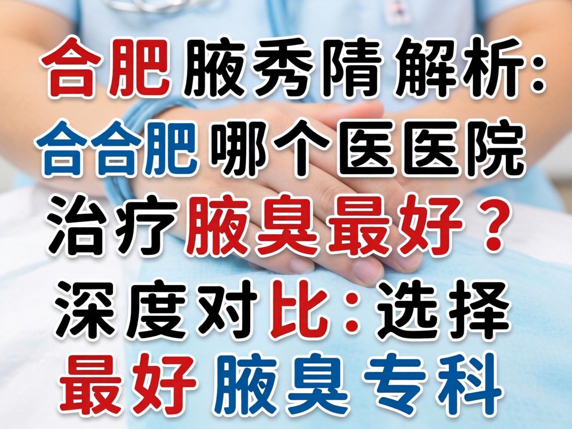 合肥腋秀解析，合肥哪个医院治疗腋臭最好？深度对比选择最好腋臭专科