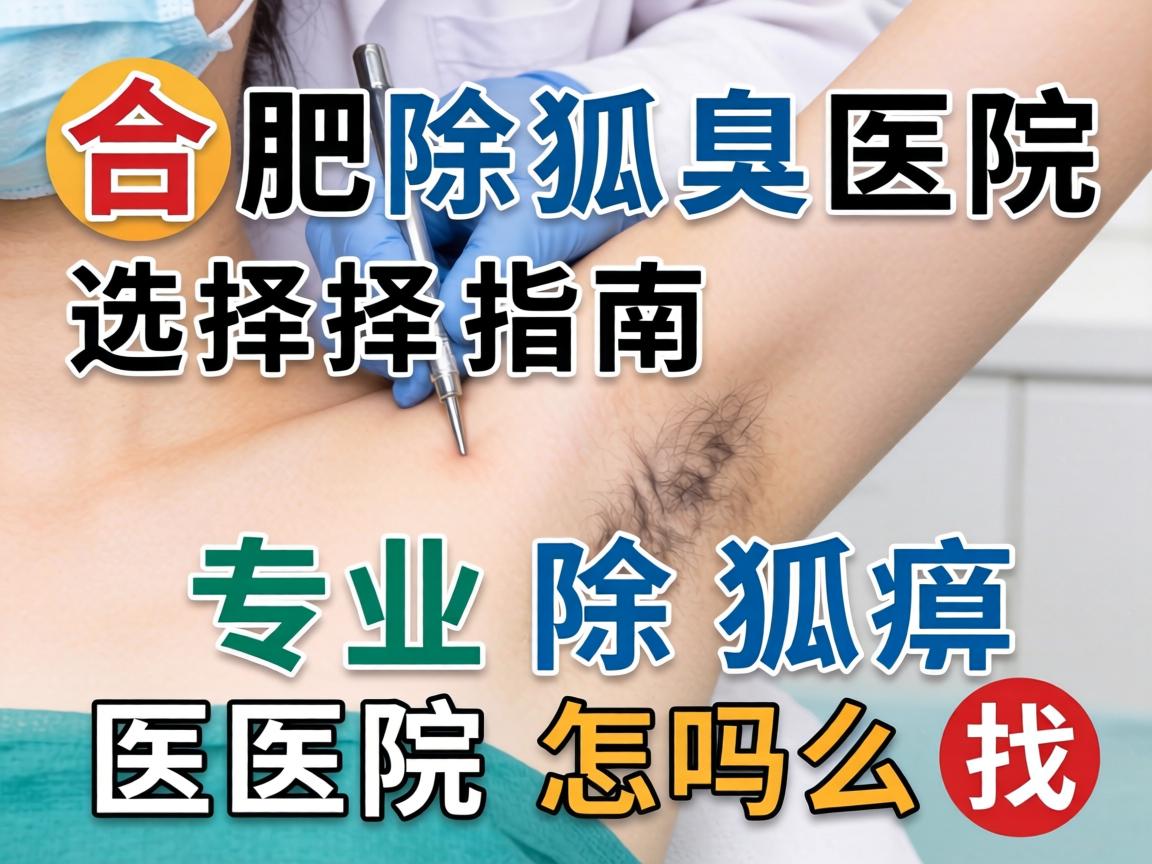 合肥除狐臭医院选择指南，专业除狐臭医院怎么找