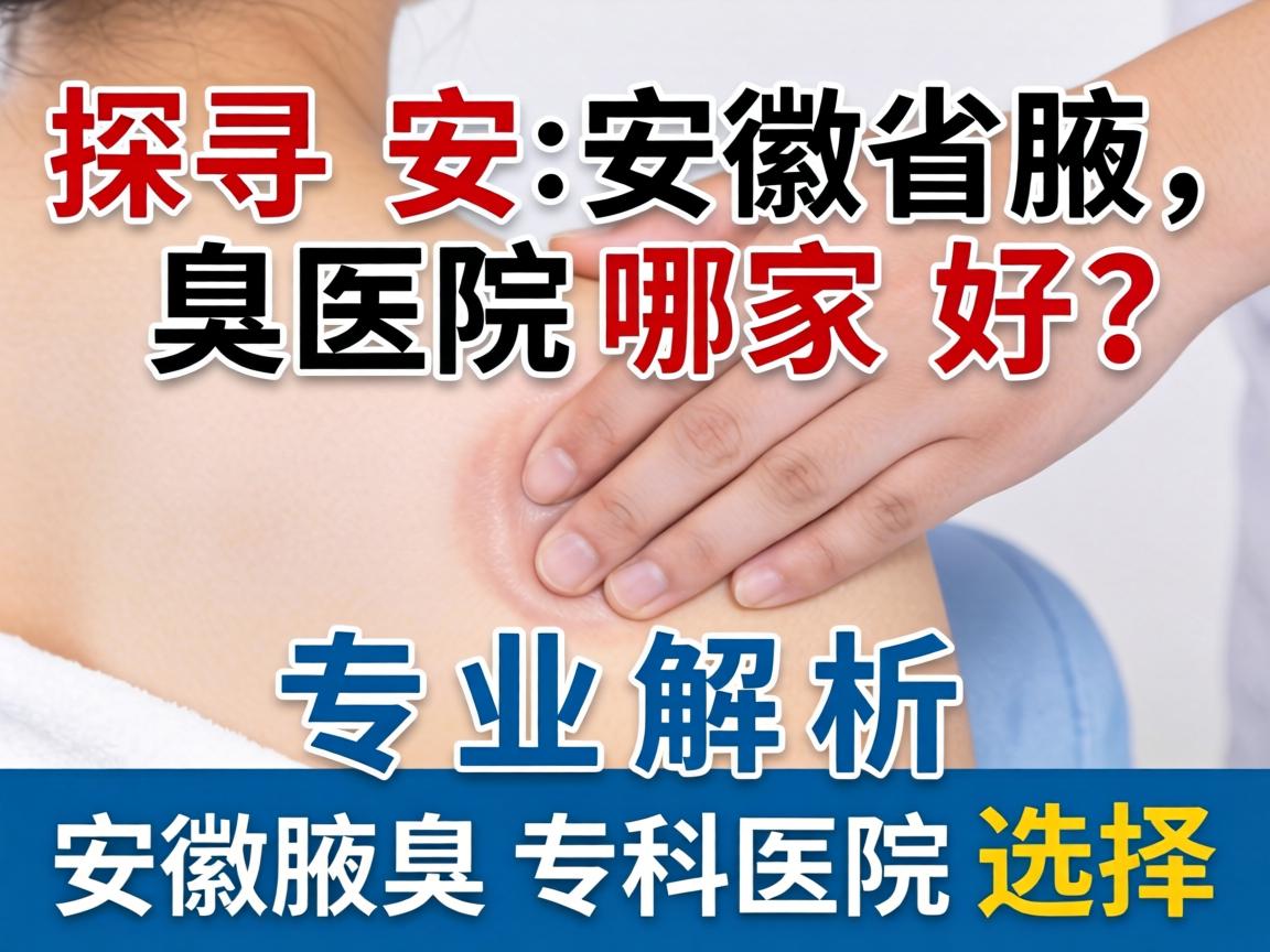 探寻安徽省腋臭医院哪家好？专业解析安徽腋臭专科医院选择