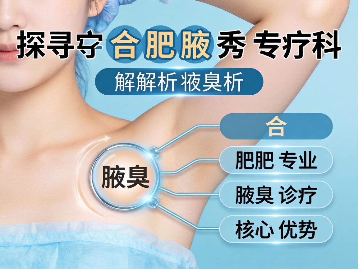 探寻合肥腋秀专科，解析合肥专业腋臭诊疗的核心优势