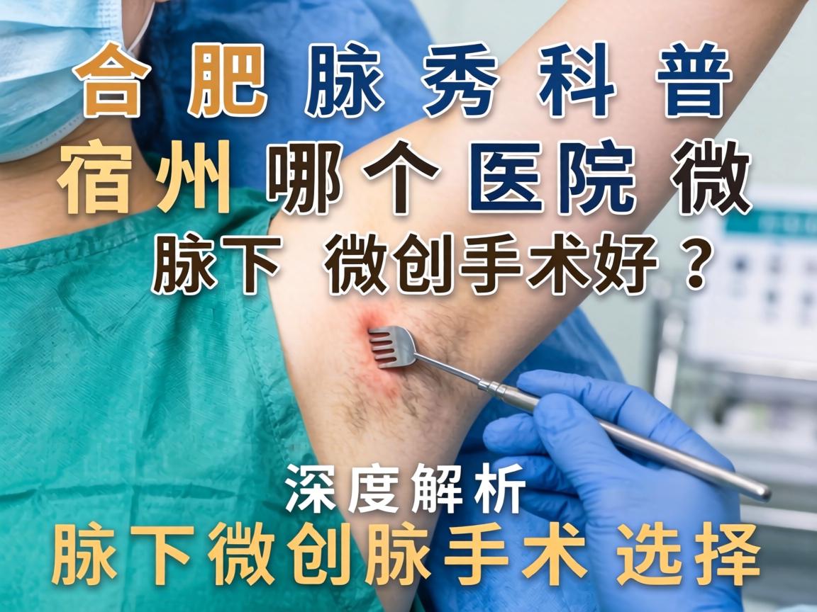 合肥腋秀科普，宿州哪个医院做腋下微创手术好？深度解析腋下微创手术选择