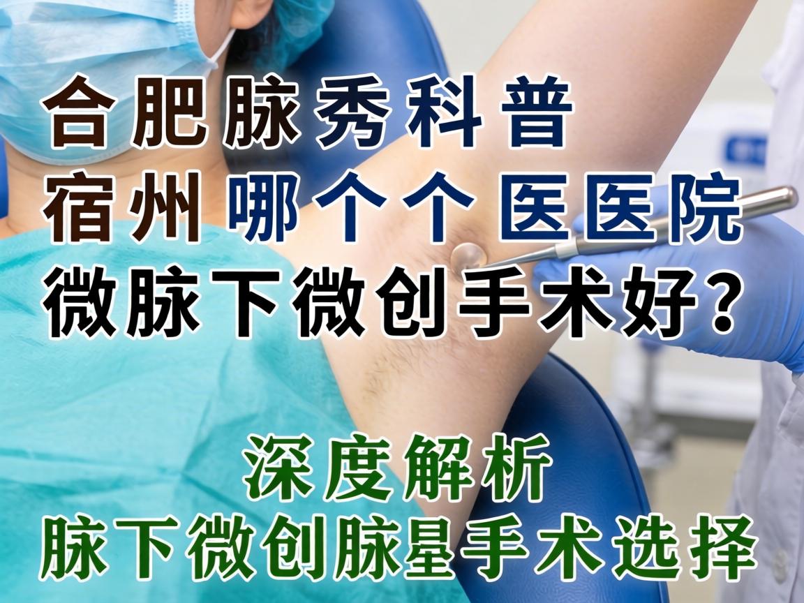 合肥腋秀科普，宿州哪个医院做腋下微创手术好？深度解析腋下微创手术选择