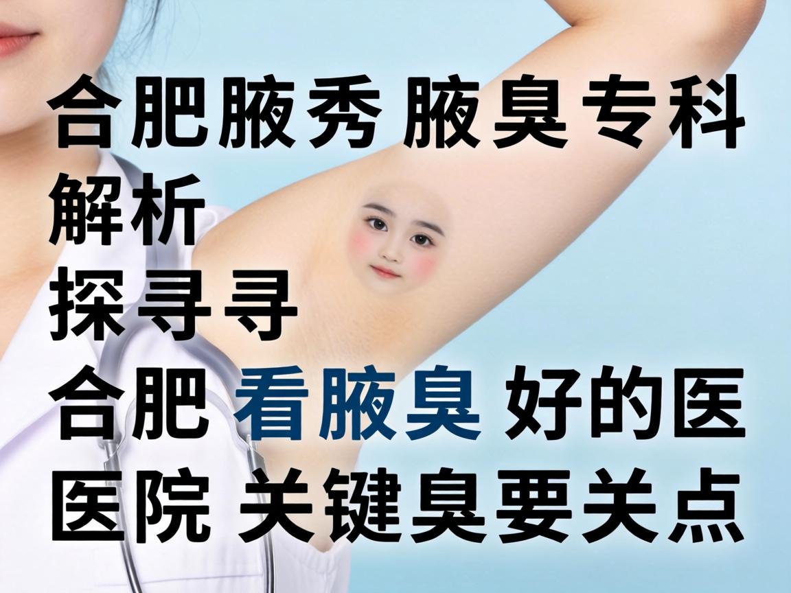 合肥腋秀腋臭专科解析，探寻合肥看腋臭好的医院关键要素