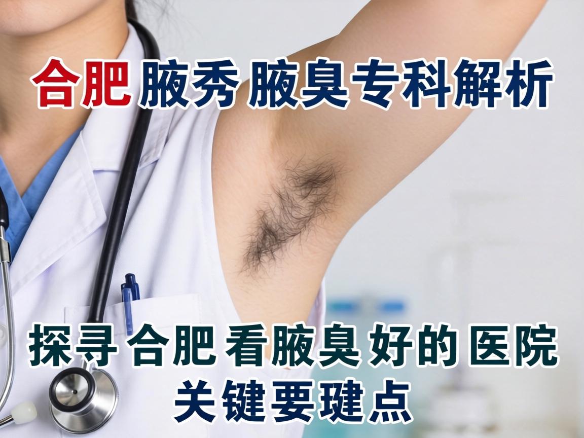 合肥腋秀腋臭专科解析，探寻合肥看腋臭好的医院关键要素
