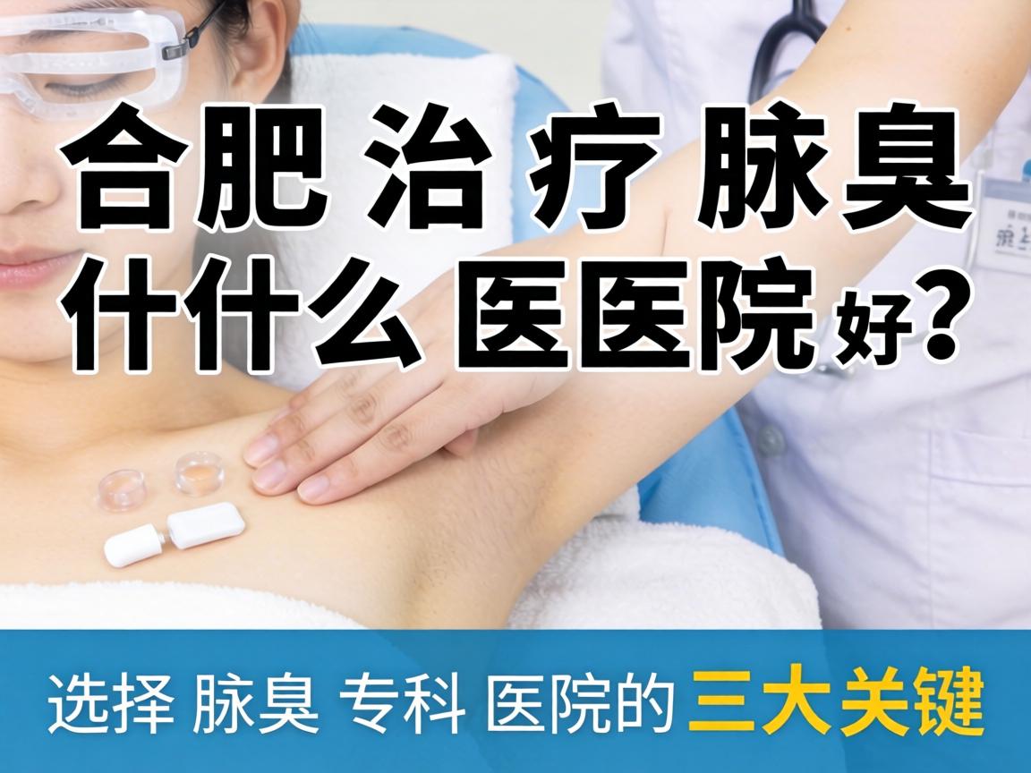 合肥治疗腋臭什么医院好？选择腋臭专科医院的三大关键