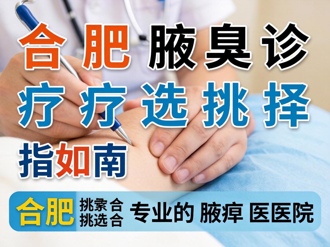 合肥腋臭诊疗选择指南,如何挑选合肥专业的腋臭医院 合肥腋臭诊疗选择指南,如何挑选合肥专业的腋臭医院