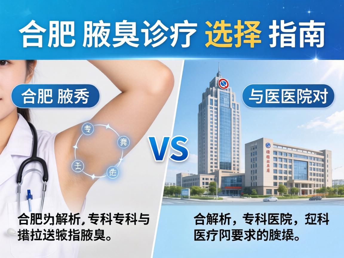 合肥腋臭诊疗选择指南，解析合肥腋秀专科与医院对比