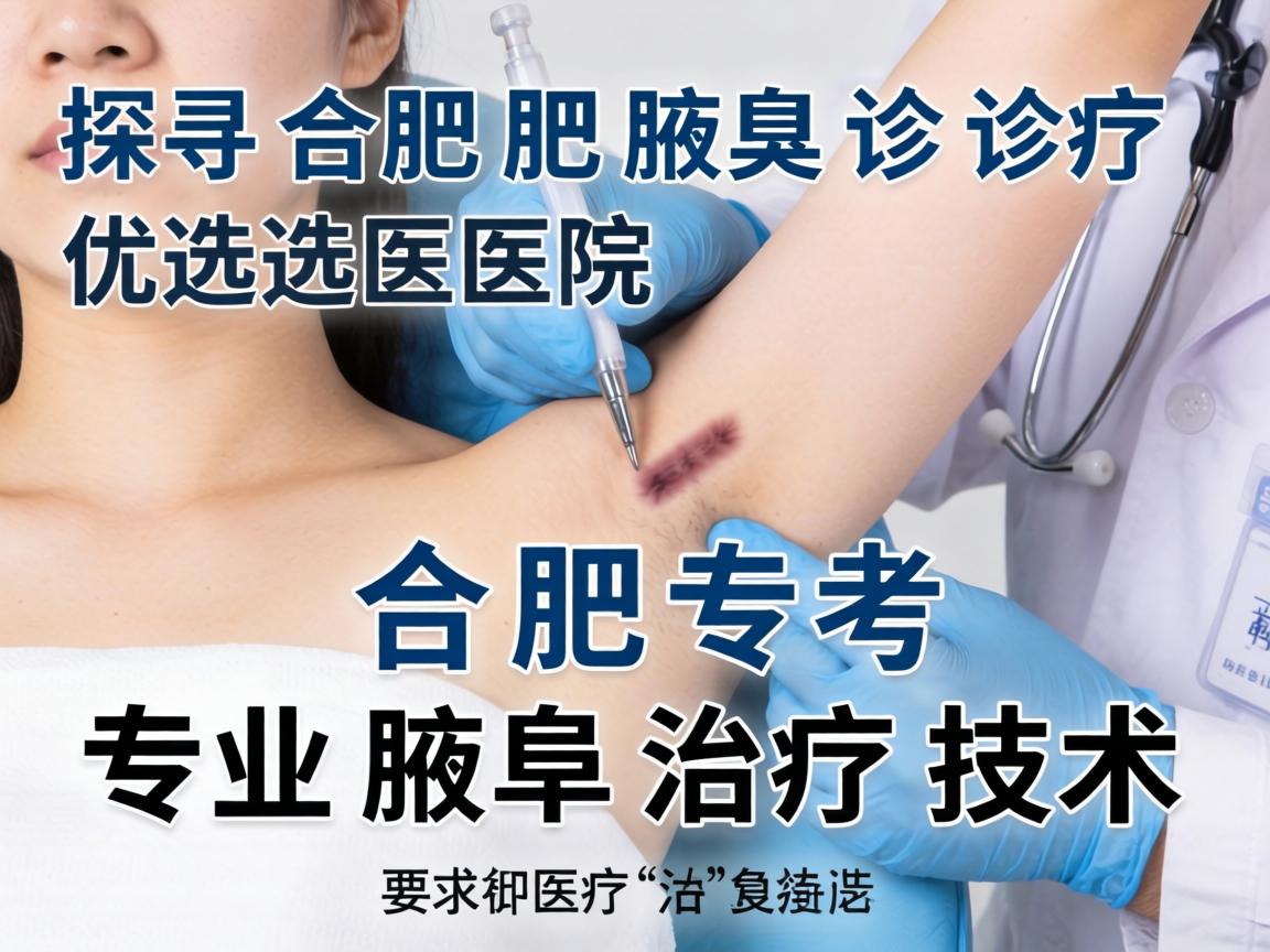 探寻合肥腋臭诊疗优选医院，解析合肥专业腋臭治疗技术