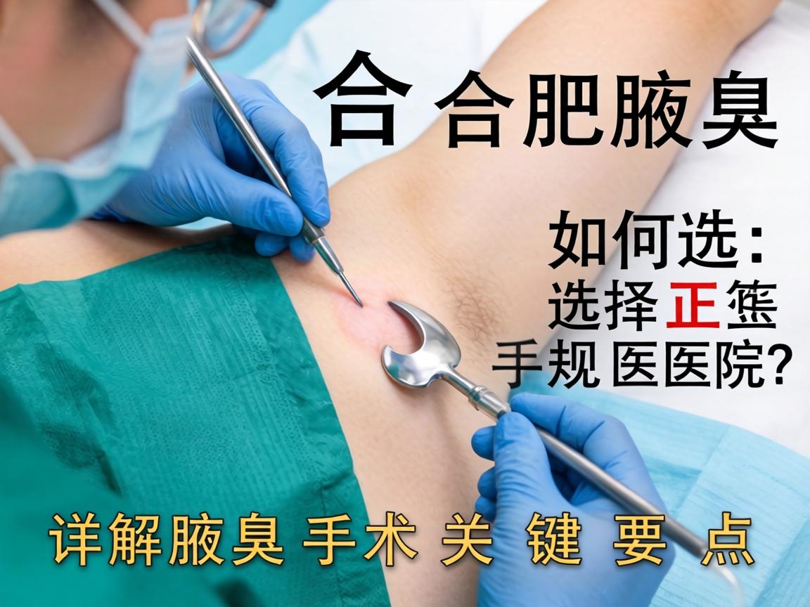 合肥腋臭手术如何选择正规医院?详解腋臭手术关键要点 合肥腋臭手术如何选择正规医院?详解腋臭手术关键要点