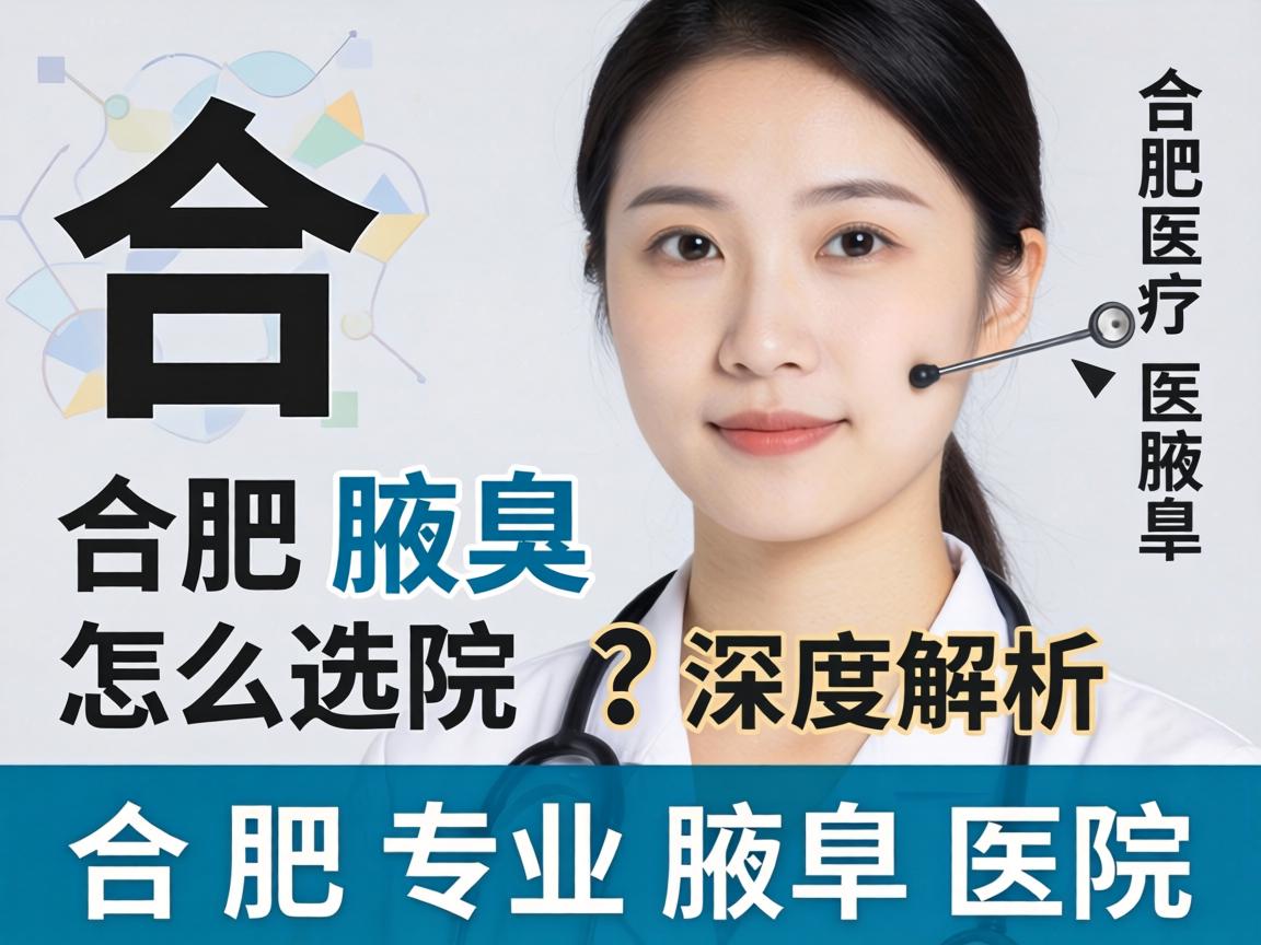 合肥腋臭医院怎么选？深度解析合肥专业腋臭医院