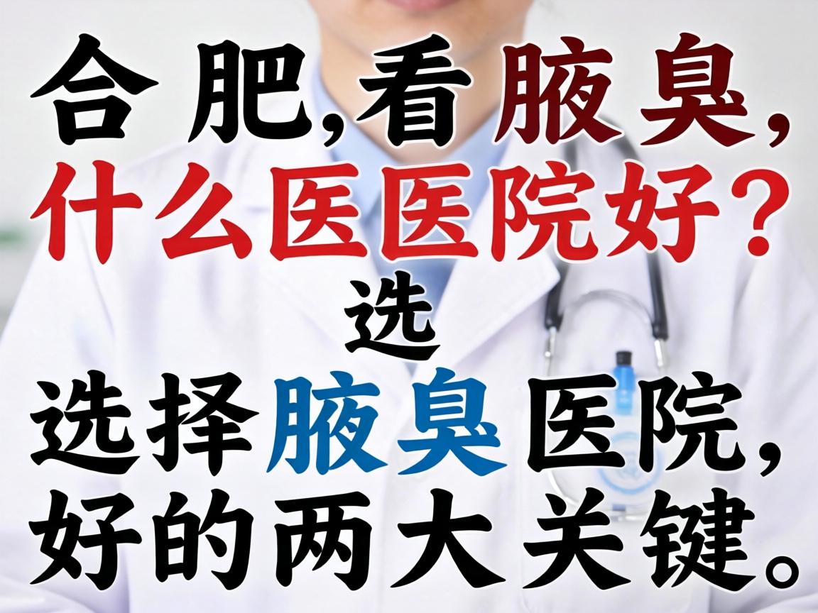 合肥看腋臭什么医院好?选择腋臭医院好的两大关键 合肥看腋臭什么医院好?选择腋臭医院好的两大关键