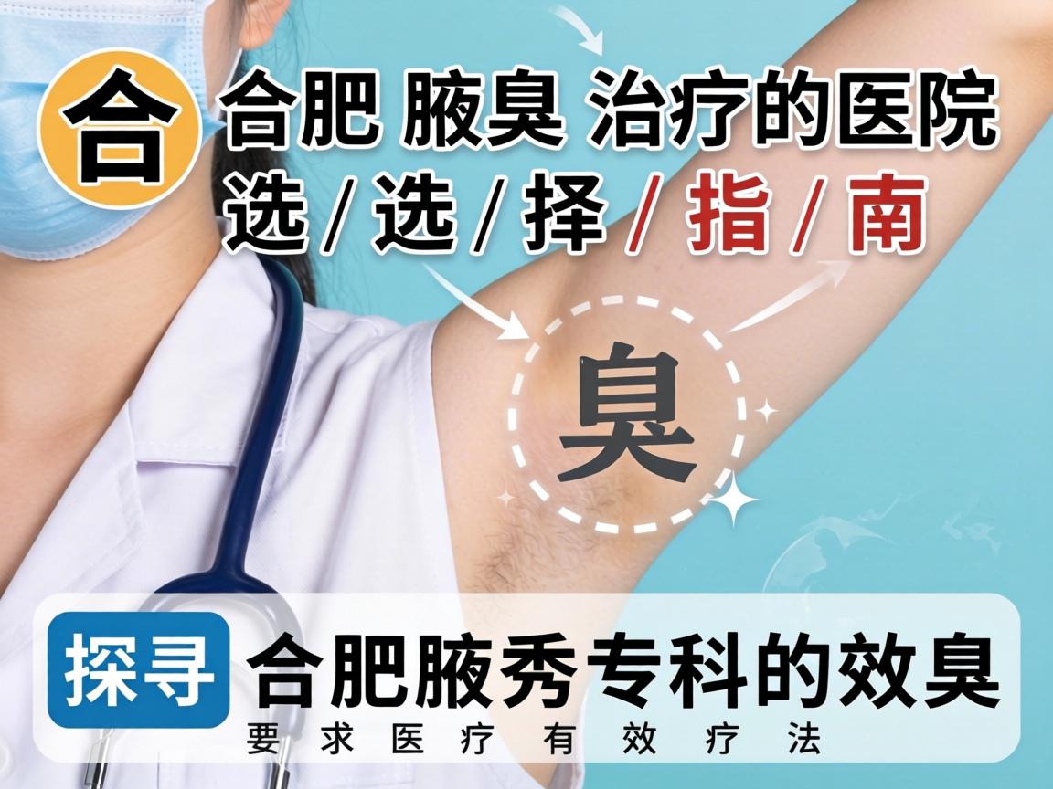 合肥腋臭治疗医院选择指南,探寻合肥腋秀专科的有效疗法 合肥腋臭治疗医院选择指南,探寻合肥腋秀专科的有效疗法