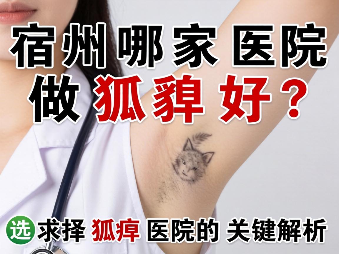 宿州哪家医院做狐臭好?选择狐臭医院的关键解析 宿州哪家医院做狐臭好?选择狐臭医院的关键解析