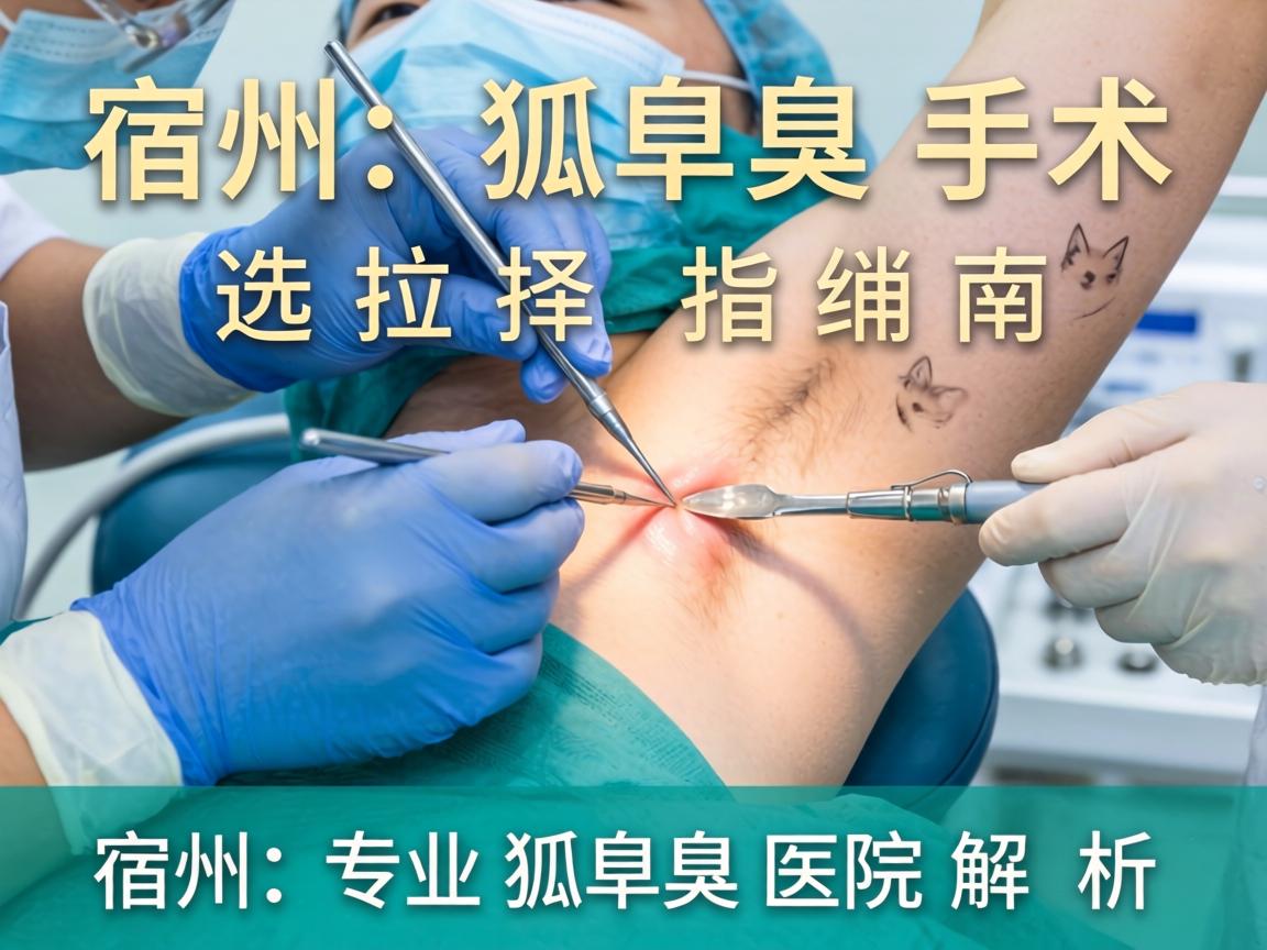 宿州狐臭手术选择指南，宿州专业狐臭医院解析