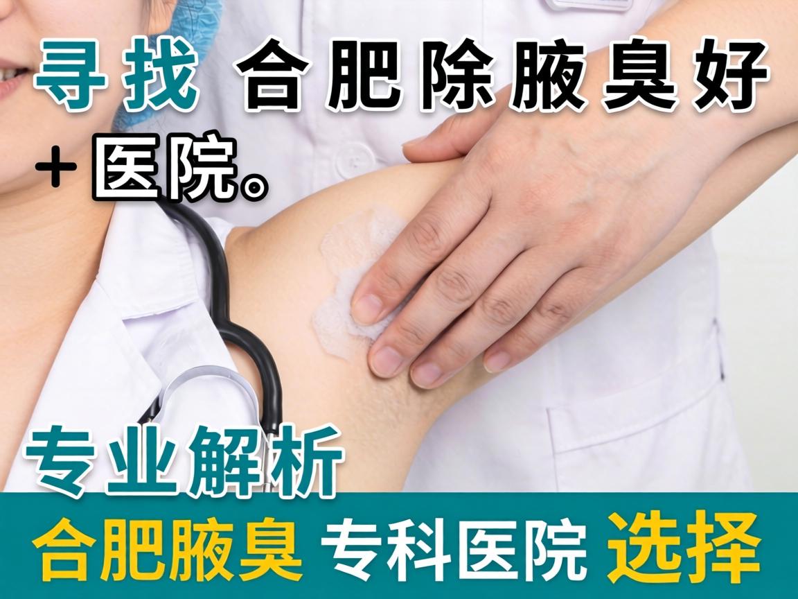 寻找合肥除腋臭好医院，专业解析合肥腋臭专科医院选择