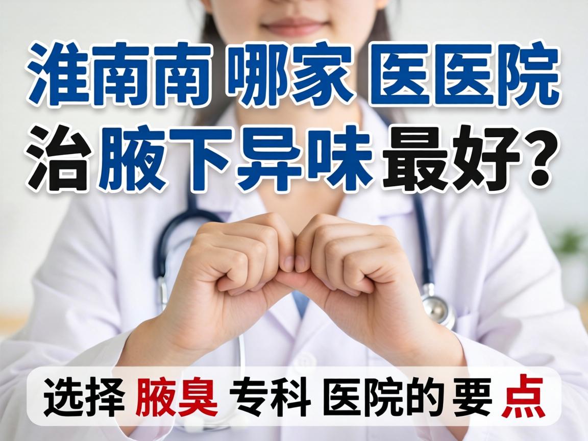 淮南哪家医院治腋下异味最好？选择腋臭专科医院的要点