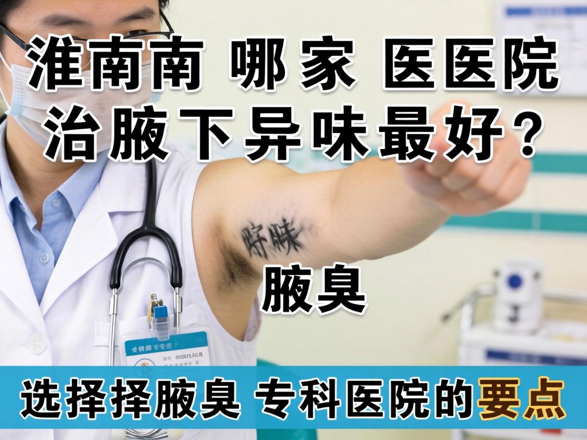 淮南哪家医院治腋下异味最好？选择腋臭专科医院的要点