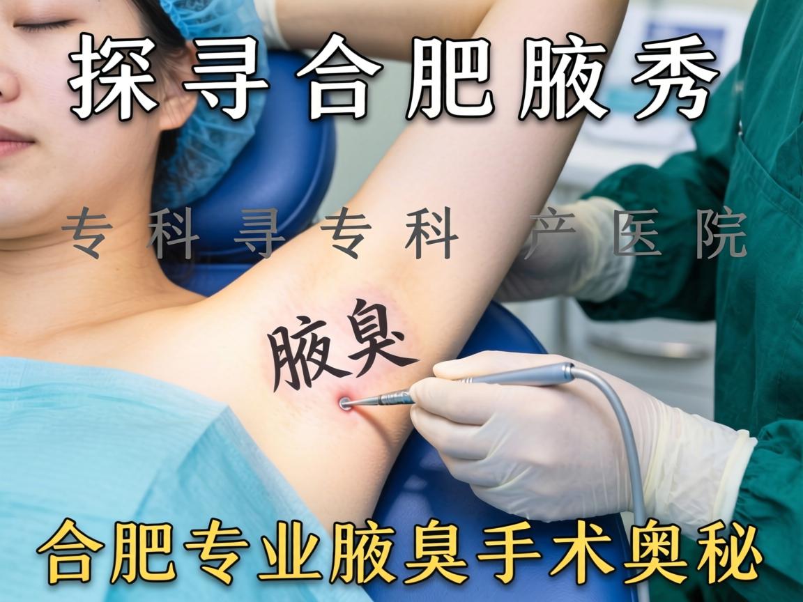 探寻合肥腋秀专科医院，解析合肥专业腋臭手术的奥秘