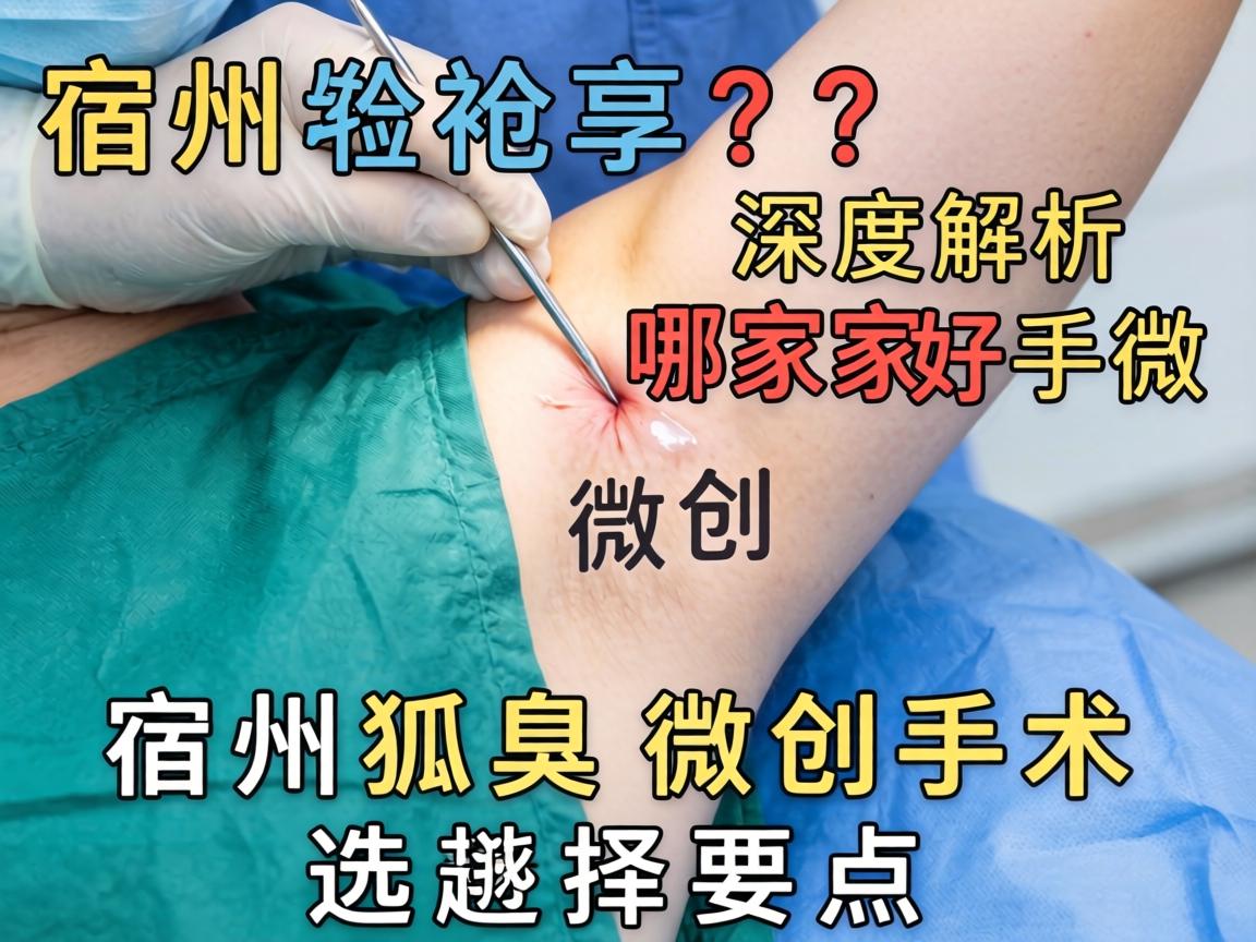 宿州狐臭微创手术哪家好？深度解析宿州狐臭微创手术选择要点
