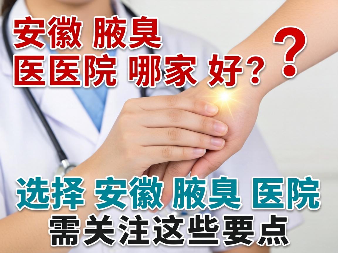 安徽腋臭医院哪家好？选择安徽腋臭医院需关注这些要点