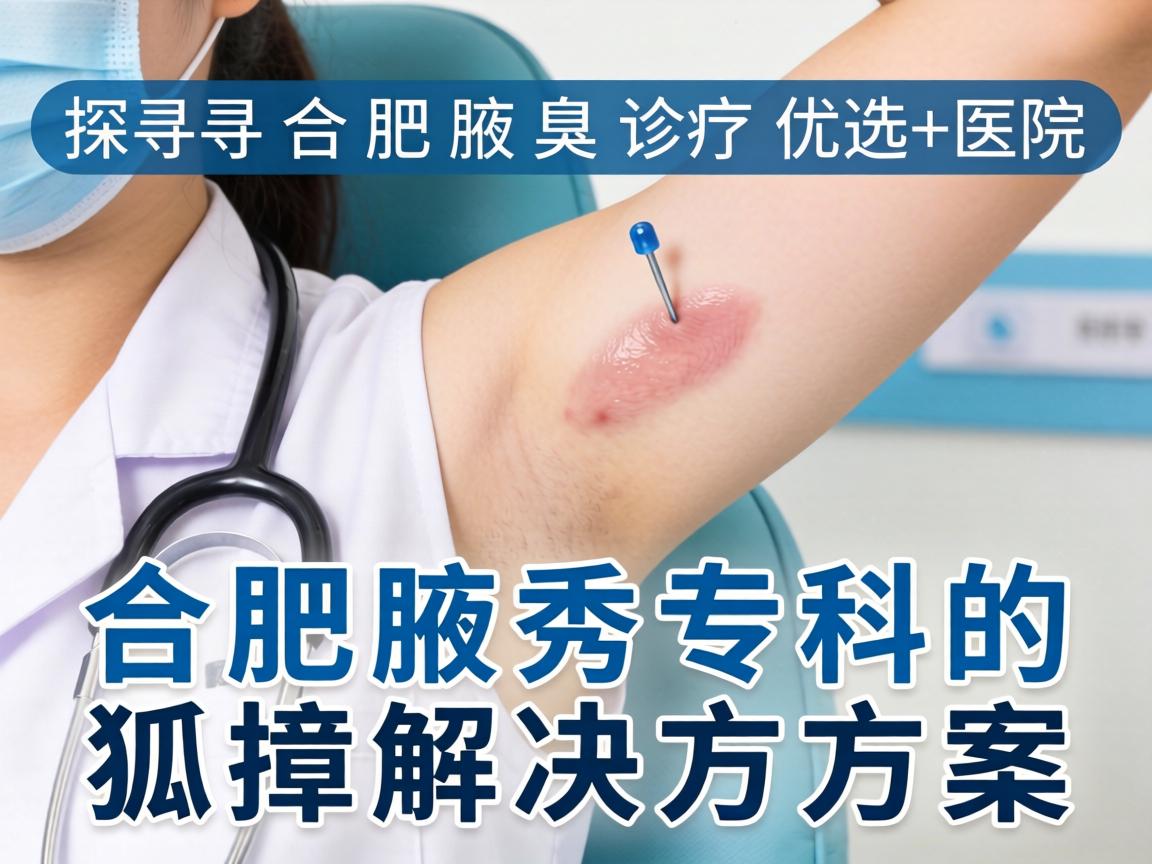 探寻合肥腋臭诊疗优选医院，详解合肥腋秀专科的狐臭解决方案