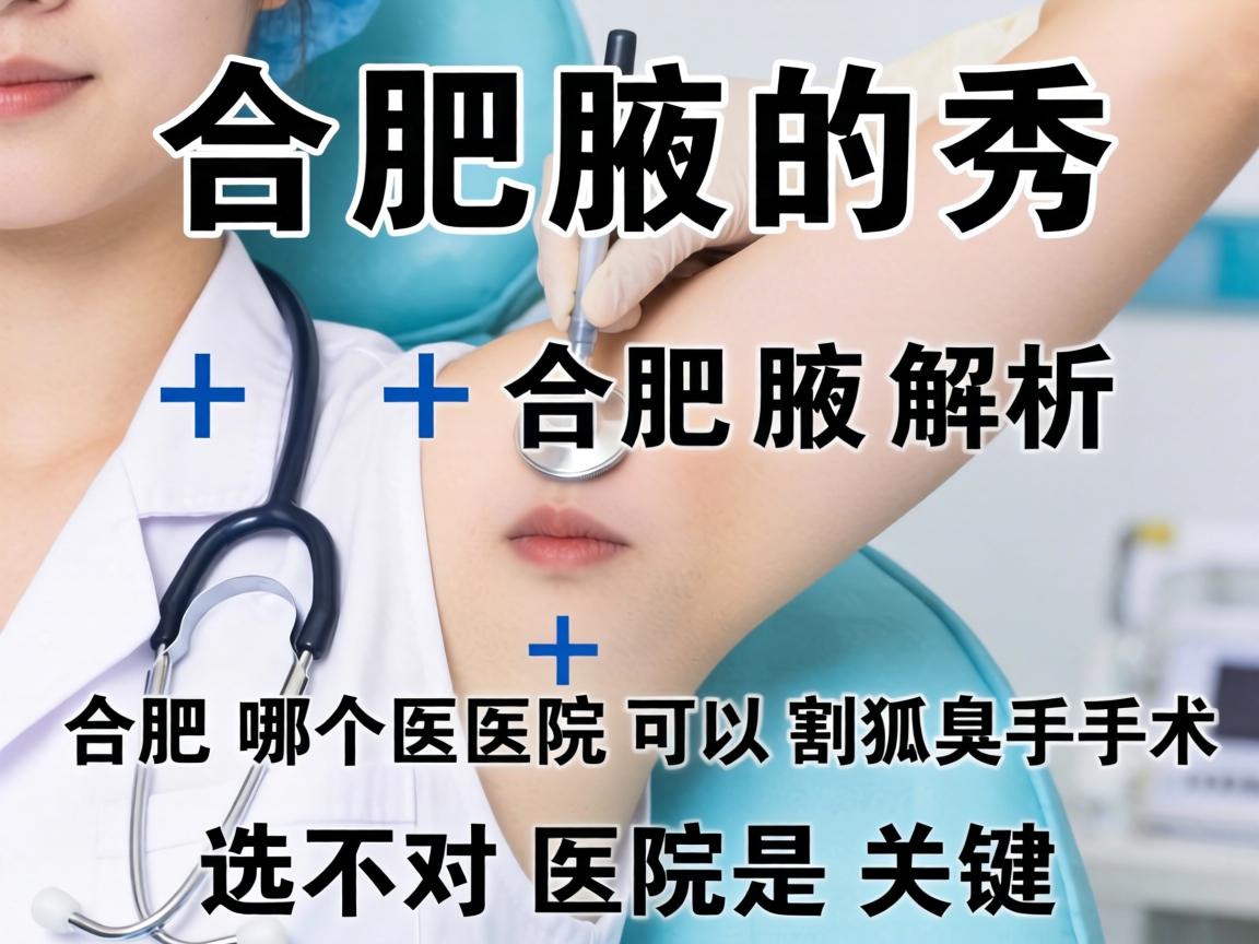 合肥腋秀解析，合肥哪个医院可以割狐臭手术，选对医院是关键