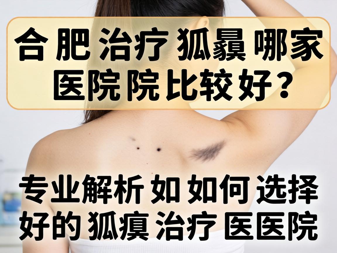 合肥治疗狐臭哪家医院比较好？专业解析如何选择好的狐臭治疗医院