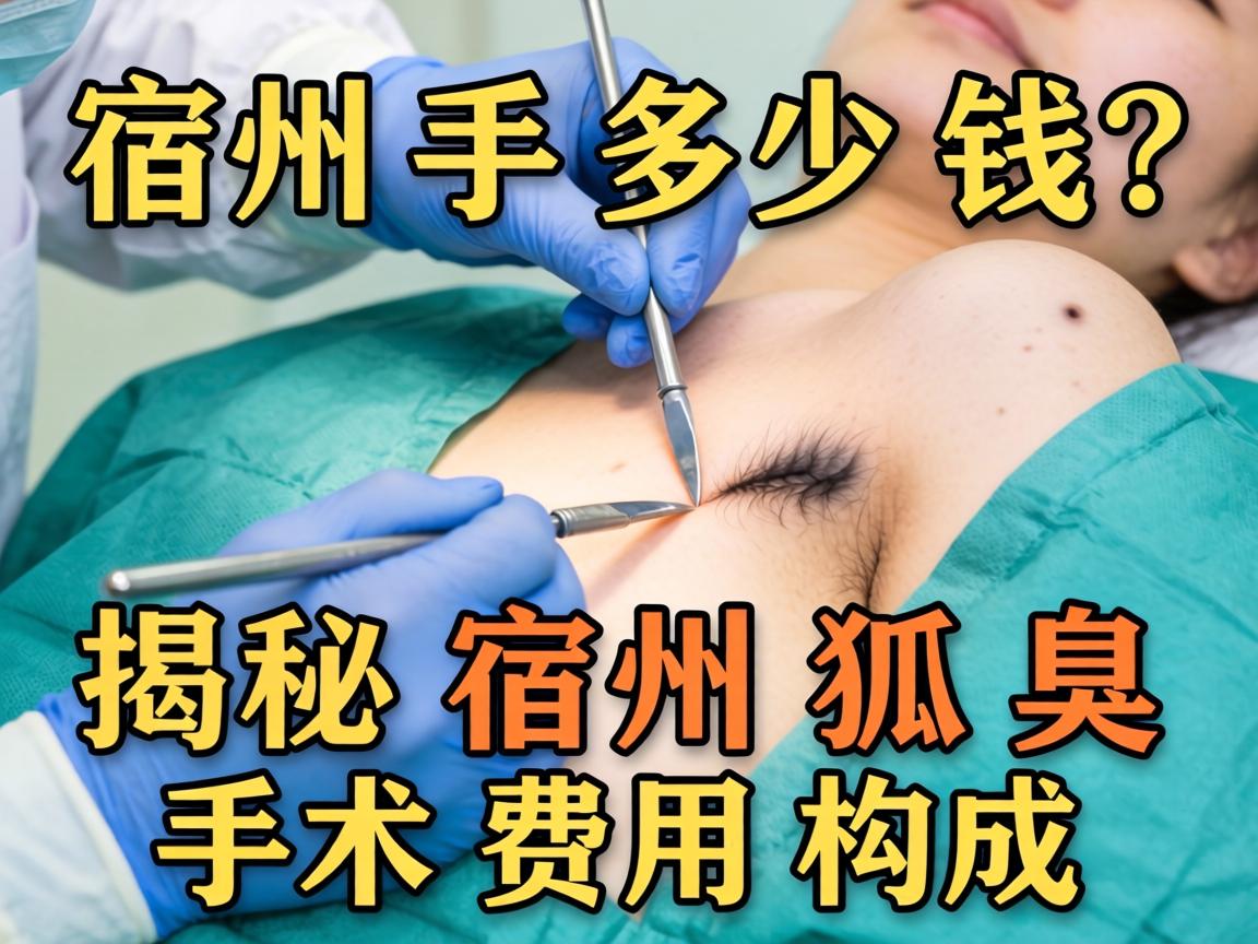 宿州狐臭手术多少钱？揭秘宿州狐臭手术费用构成