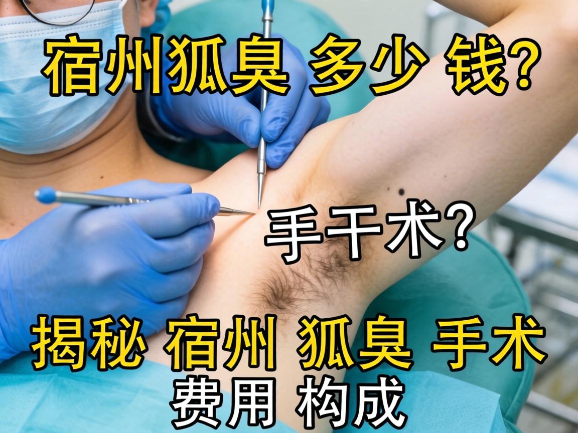宿州狐臭手术多少钱？揭秘宿州狐臭手术费用构成