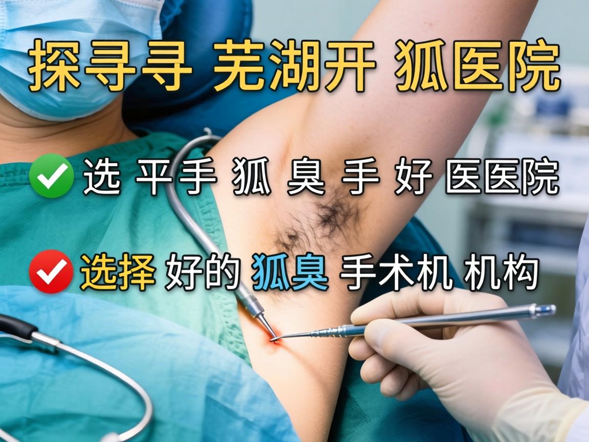 探寻芜湖开狐臭手术好医院，如何选择好的狐臭手术机构