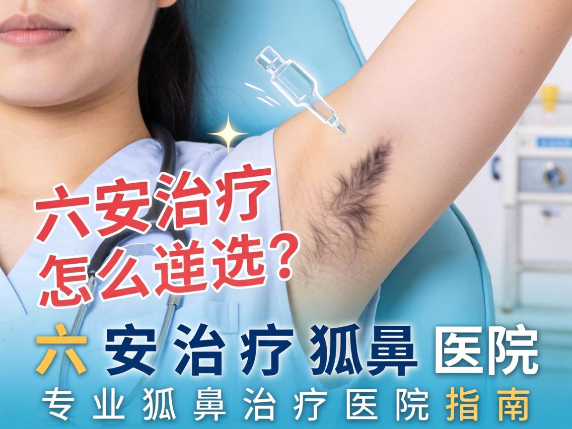 六安治疗狐臭医院怎么选？专业狐臭治疗医院指南