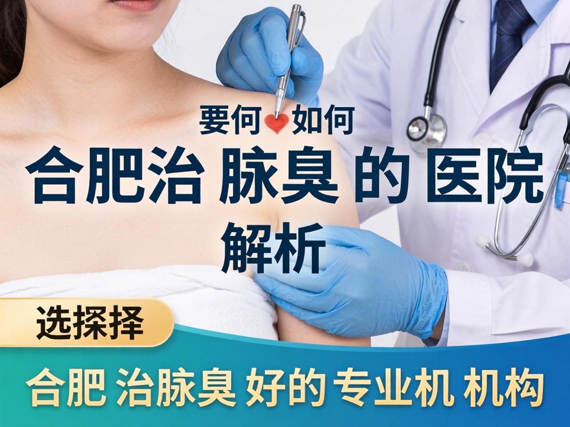 合肥治腋臭好的医院解析，如何选择合肥治腋臭好的专业机构