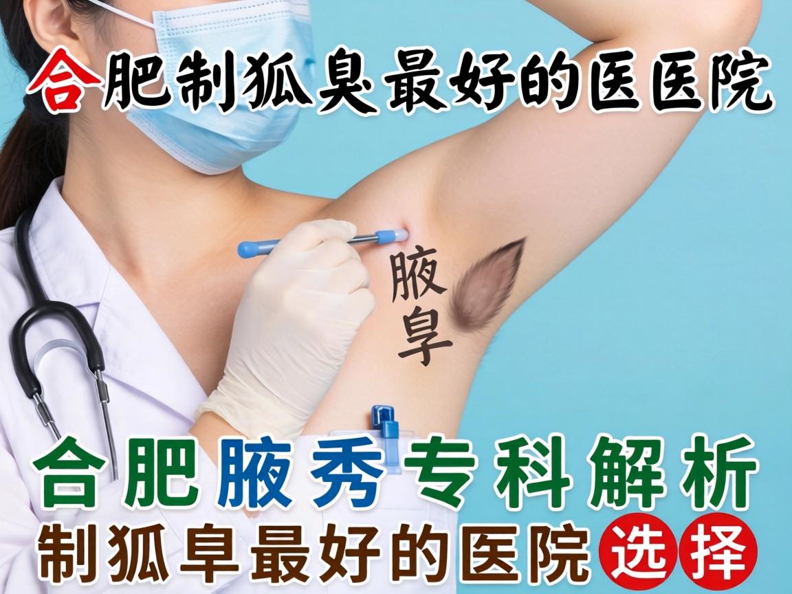 合肥制狐臭最好的医院，合肥腋秀专科解析制狐臭最好的医院选择
