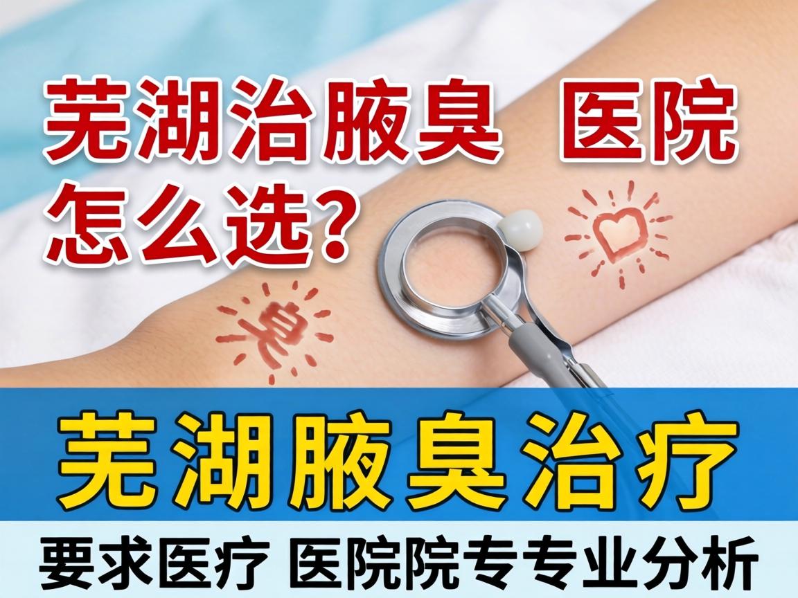 芜湖治腋臭医院怎么选？芜湖腋臭治疗医院专业分析