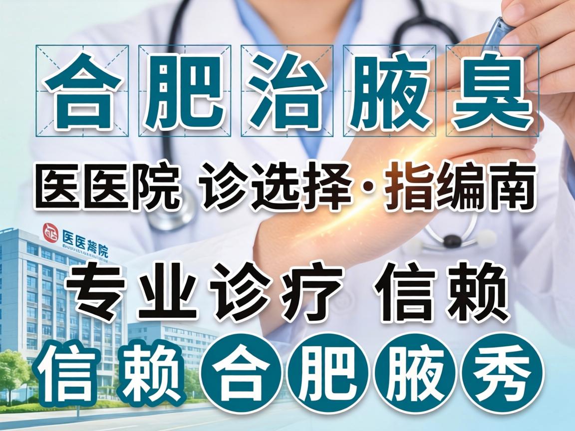 合肥治腋臭医院选择指南，专业诊疗，信赖合肥腋秀