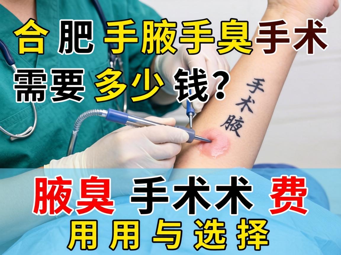 合肥腋臭手术需要多少钱？详解腋臭手术费用与选择