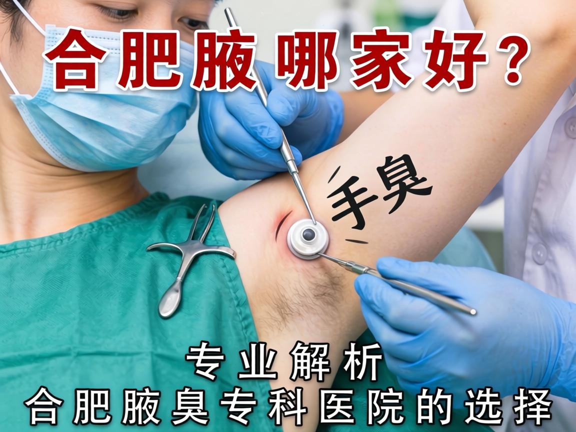 合肥腋臭手术哪家好？专业解析合肥腋臭专科医院的选择
