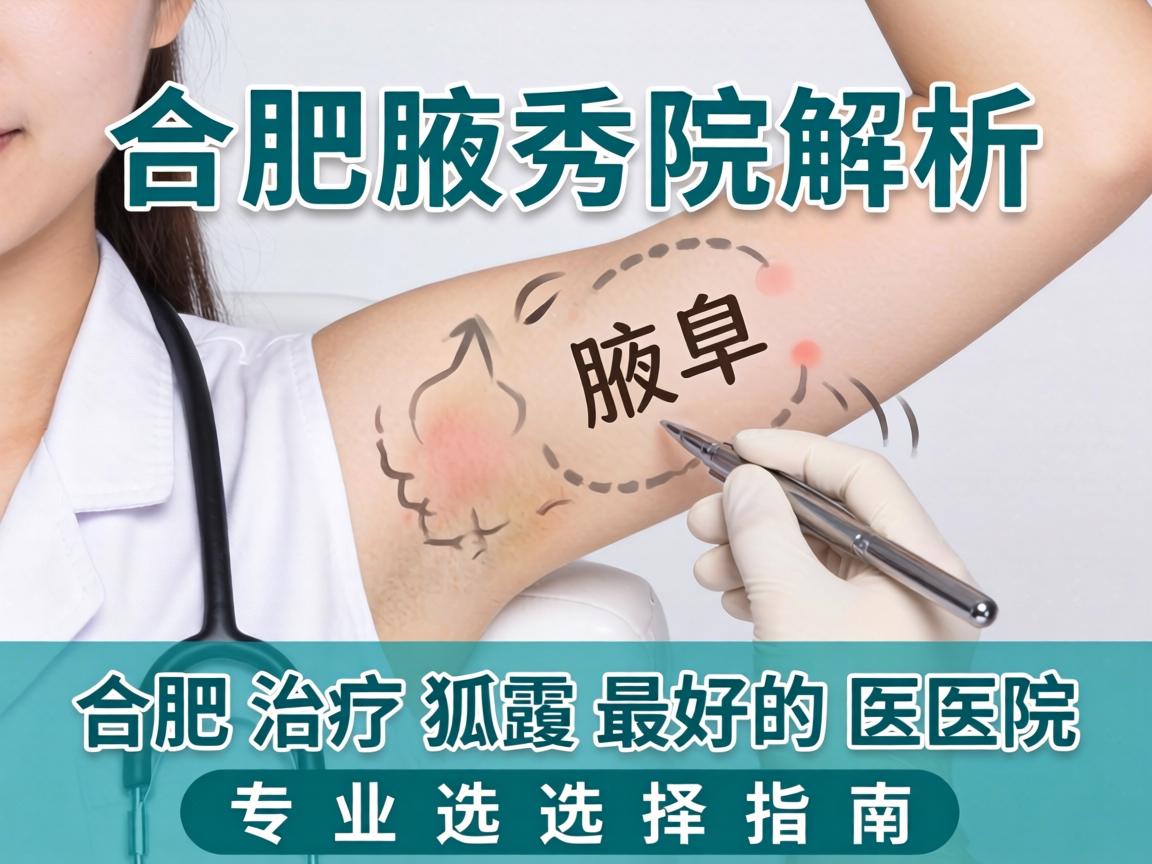 合肥腋秀解析，合肥治疗狐臭最好的医院，专业选择指南