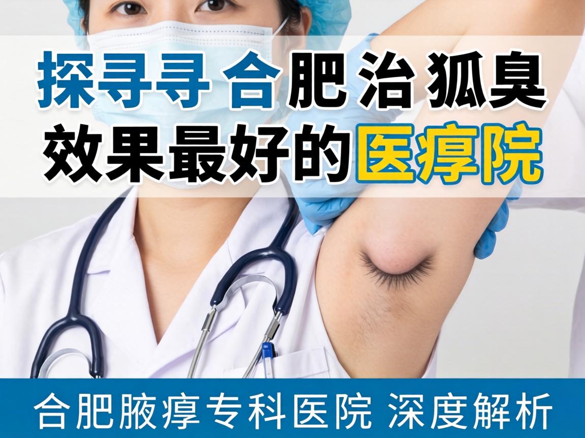 探寻合肥治狐臭效果最好的医院，合肥腋臭专科医院深度解析