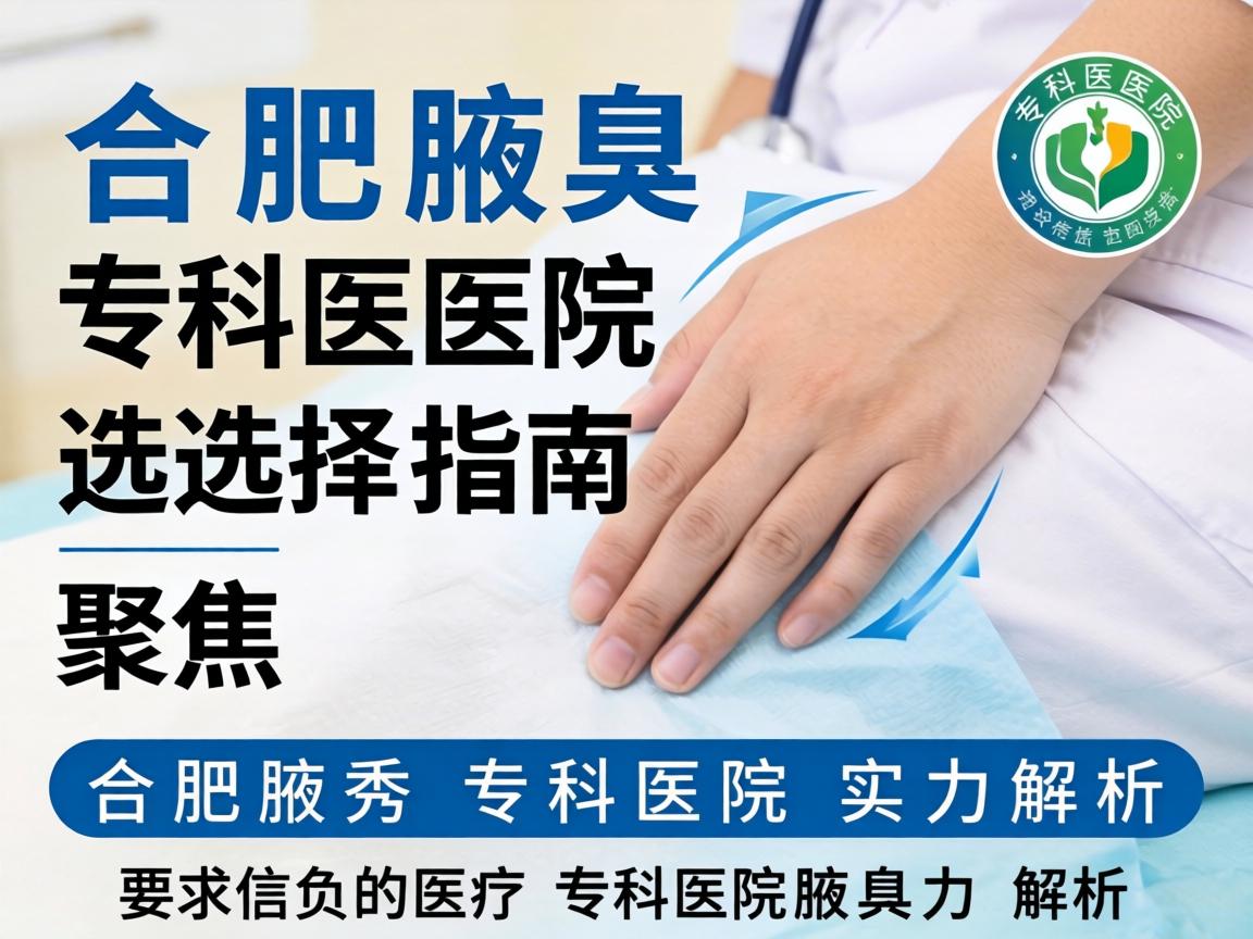 合肥腋臭专科医院选择指南，聚焦合肥腋秀专科医院实力解析