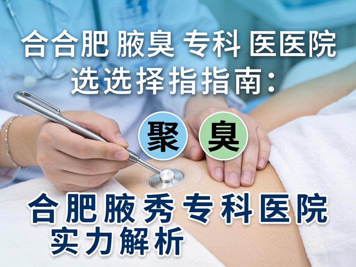 合肥腋臭专科医院选择指南，聚焦合肥腋秀专科医院实力解析