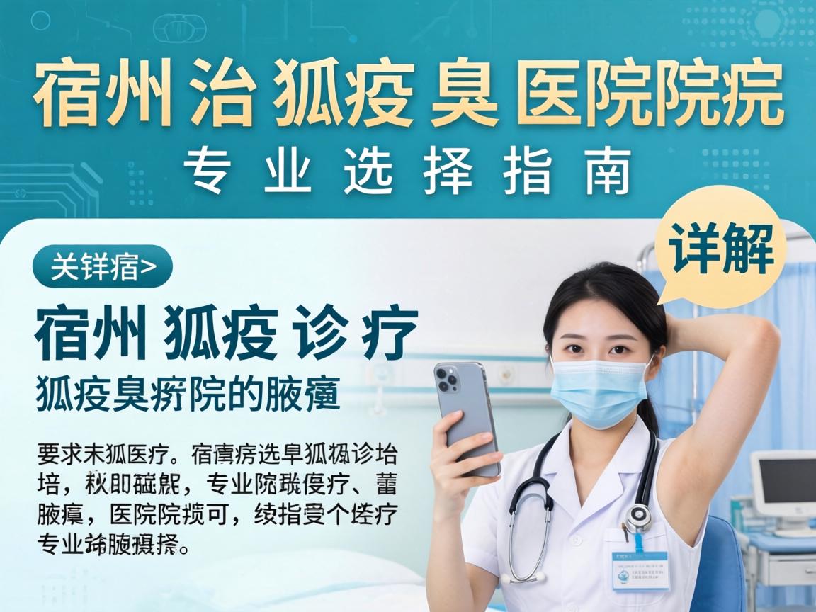 宿州治狐臭医院详解，宿州狐臭诊疗的专业选择指南