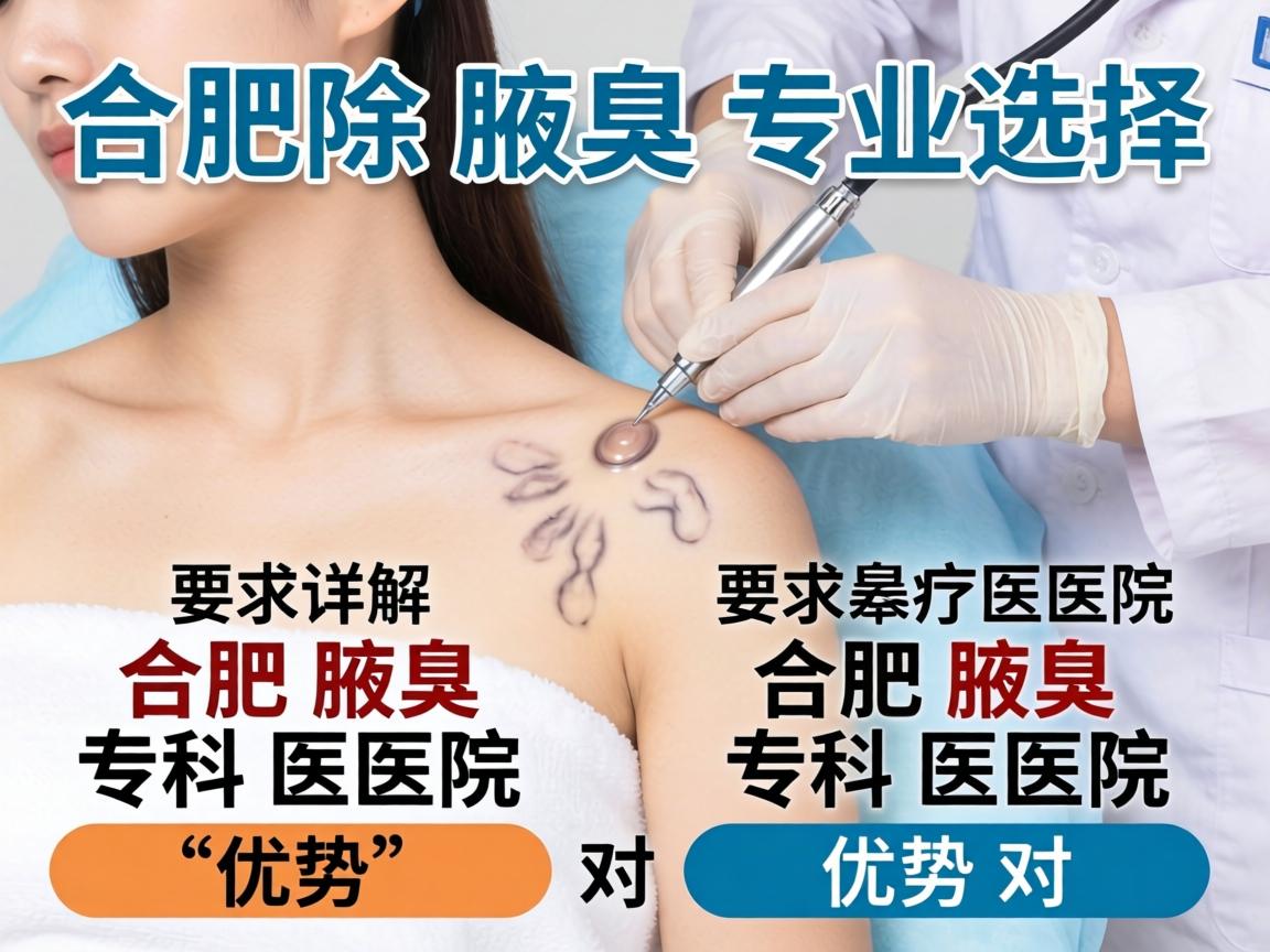 合肥除腋臭专业选择，详解合肥腋臭专科医院优势对比